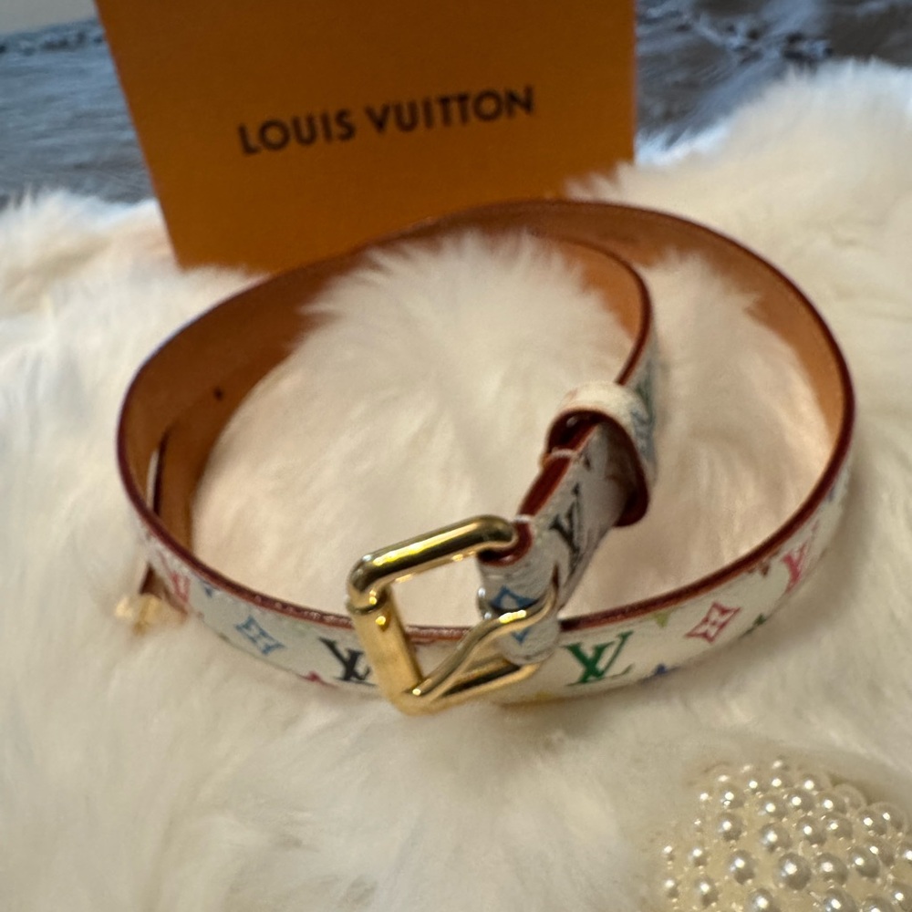 Louis Vuitton Gold Belt Luxurious Accessory - Picture 2 of 8